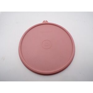Vintage Tupperware Lid 8" Diameter Replacement Cover Dusty Rose item C